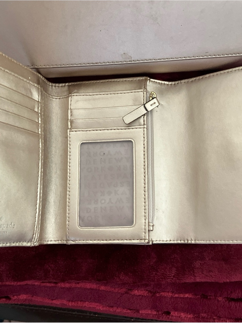 kate spade Metallic Rose Tote with Bow Detail - Picture 6 of 6